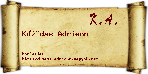 Kádas Adrienn névjegykártya