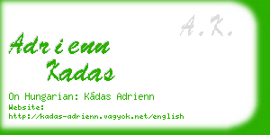 adrienn kadas business card