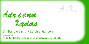 adrienn kadas business card